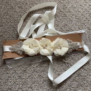 NWT bridal sash/ flower girl sash/ communion sash
